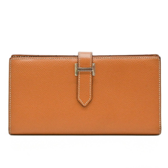 HERMES Gold Leather Wallet - Picture 1 of 16